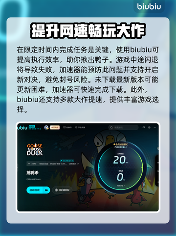 鹅鸭杀🎉加速器推荐，玩鹅鸭杀必看！截图4