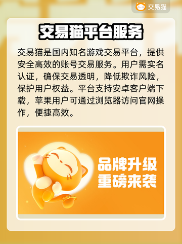 交易猫平台靠谱吗？🔥游戏代练账号交易避坑指南！🎮💥截图2