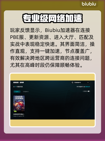🔥英雄联盟PBE加速器大揭秘！🚀截图4
