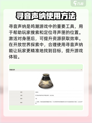 鸣潮⚡寻音声纳获取方式大揭秘！玩家必看🔥截图2