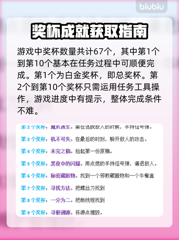 心灵杀手2💡白金全成就条件大曝光！📌截图2