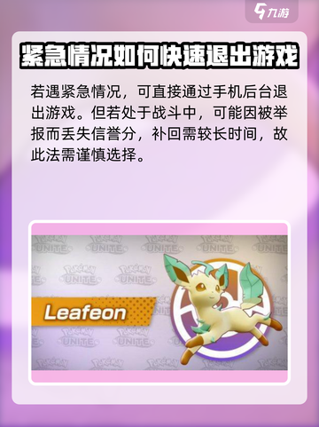宝可梦大集结💡退出游戏技巧大公开！⚡截图4