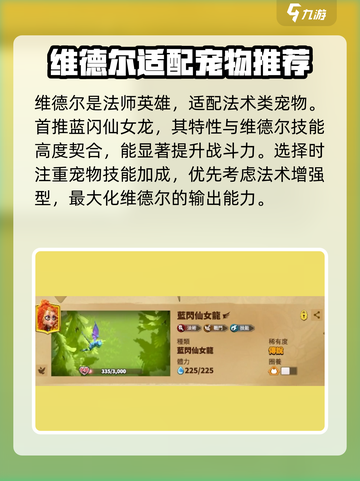 万龙觉醒维德尔宠物怎么选介绍截图2