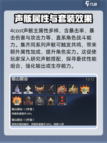 鸣潮⚡4cost声骸属性大曝光！快来获取你的强力声骸✨截图2