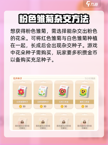 心动小镇粉色雏菊怎么培育介绍截图2