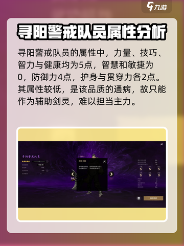 剑灵2寻阳警戒队员怎么样介绍截图3