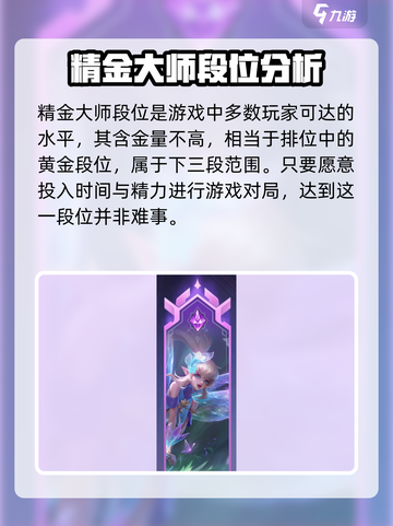 曙光英雄精金大师什么段位介绍截图2