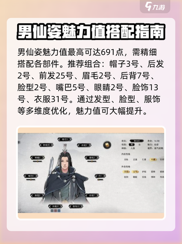 鬼谷八荒男仙姿捏脸攻略介绍截图2