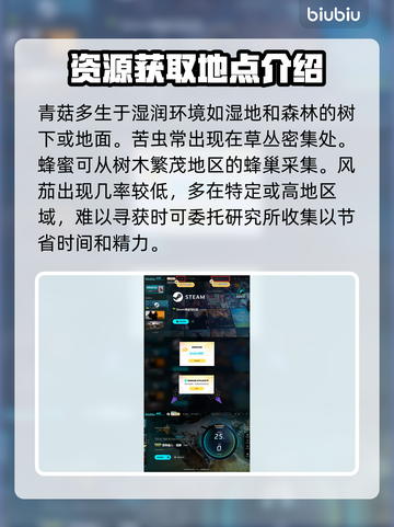 怪物猎人⚡荒野秘药调和素材收集全攻略🔥截图3