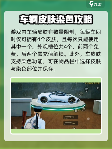 绝地求生未来之役车皮肤怎么用介绍截图4
