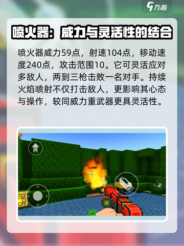 像素射击🔥喷火器武器测评来啦！截图2