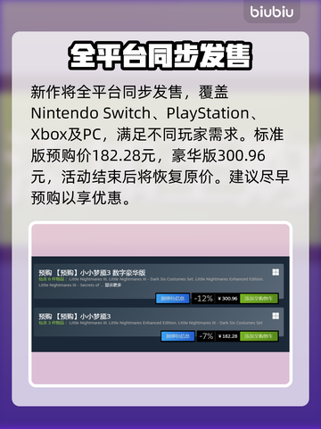 《小小梦魇3》发售价格曝光！😱截图2