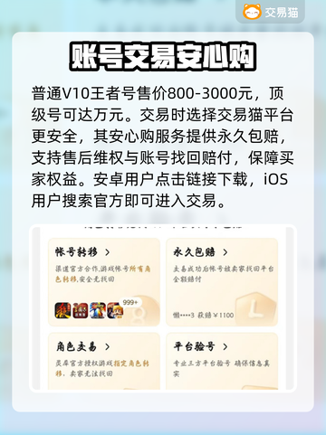 💰v10王者号竟卖这个价！🎮截图2
