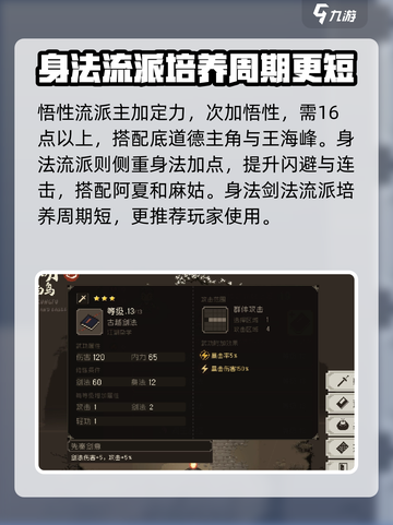 大江湖之苍龙与白鸟剑法加点推荐介绍截图4