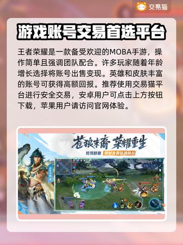 王者账号出售平台推荐，选对平台很重要！🔥🎮截图2