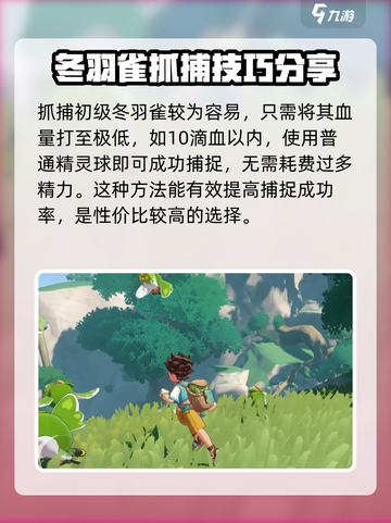 洛克王国世界冬羽雀怎么捕捉介绍截图3