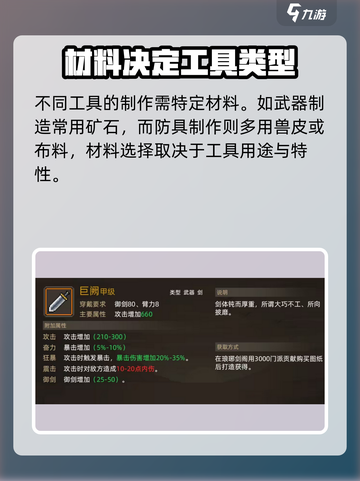 大侠立志传打造工具图鉴介绍截图3