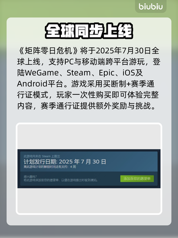 《矩阵零日危机》定档曝光！🎮💥截图2