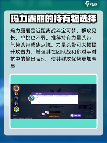 宝可梦大集结玛力露丽持有物怎么选介绍截图2