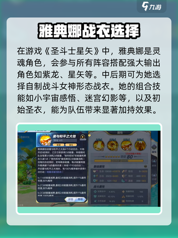 圣斗士星矢重生🔥雅典娜最强属性分享💡游戏攻略必备！截图4