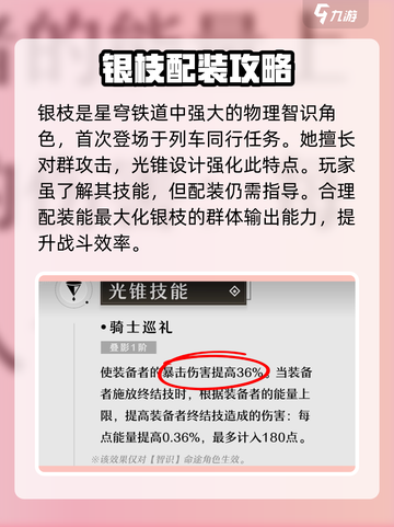 崩坏星穹铁道🔥银枝光锥最强配装攻略来啦！截图2