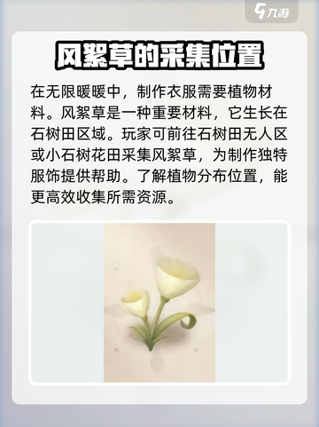 无限暖暖风絮草在哪采集介绍截图2