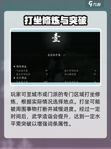 燕云十六声⚡打坐玩法揭秘🔥快速恢复状态！截图3
