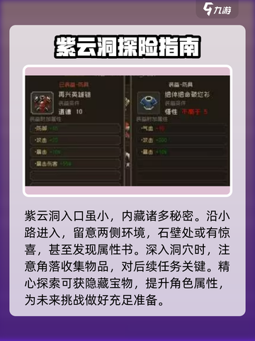 大江湖之苍龙与白鸟🔥紫云洞通关攻略📍截图2