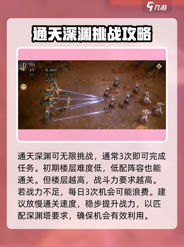 银与绯通天深渊怎么通关介绍截图2