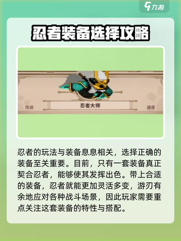 小骨英雄杀手🔥忍者装备搭配全攻略🎉截图2