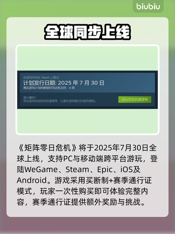 🎮《矩阵零日危机》发售日期曝光！🔥截图2