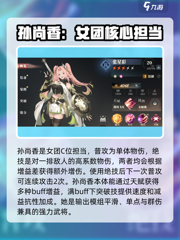 三国志幻想大陆2枭之歌女团阵容怎么组介绍截图2
