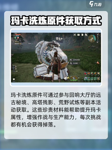 荒野起源玛卡洗炼原件介绍介绍截图2