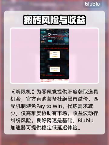 🎮解限机搬砖秘籍！新手高效赚钱攻略💥截图7