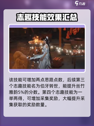 燕云十六声🔥志趣技能全解析，玩转游戏就靠它！截图3