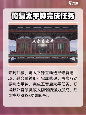 燕云十六声🔥太平钟修复全攻略📍任务解析截图4