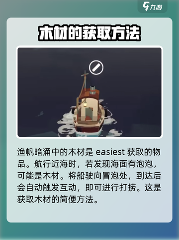 渔帆暗涌木材怎么获得介绍截图2