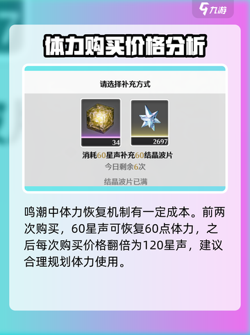 鸣潮🔥体力购买超值规划攻略💎截图2