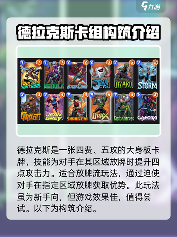 漫威终极同盟🔥德拉克斯最强阵容搭配攻略来啦！截图2
