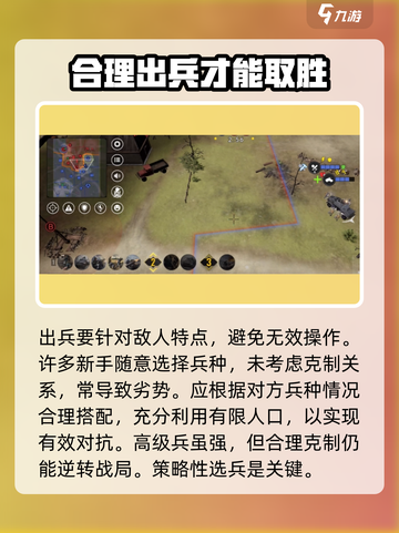 战争警戒兵种攻略介绍截图3