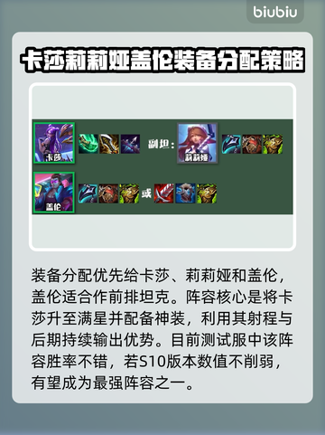 云顶之弈S10🔥最强阵容搭配推荐！🎉截图3