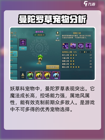 魔力宝贝复兴妖草科宠物有哪些介绍截图2