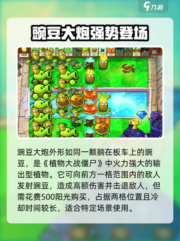 《植物大战僵尸》杂交版豌豆大炮💥超实用攻略！截图2