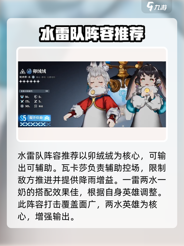 白荆回廊水雷队🔥最强阵容搭配攻略来啦！截图3