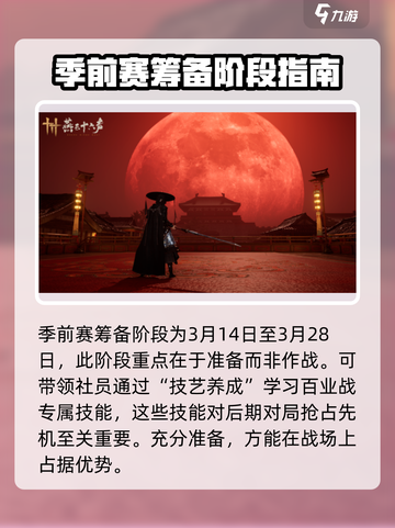 燕云十六声百业战季前赛玩法介绍介绍截图2
