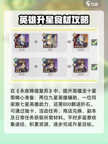 永夜降临🔥复苏升星超简单攻略来了！截图2