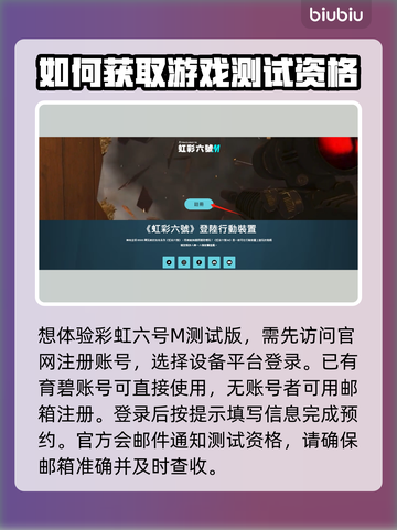 彩虹六号M测试资格获取方法🔥超简单技巧分享🎮截图2