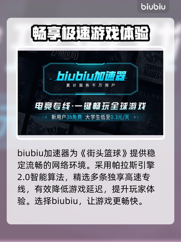 街头篮球🔥加速器推荐，稳定不掉线⚡截图3