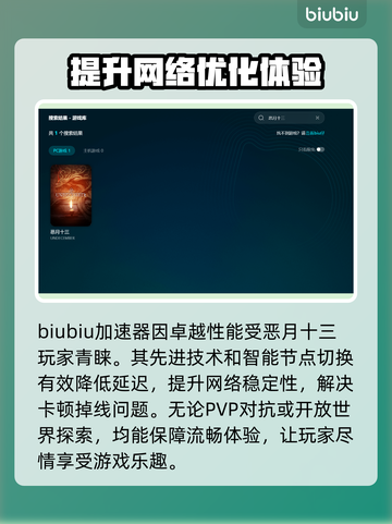 恶月十三掉线？延迟高？选对加速器轻松搞定！🔥🎮截图3