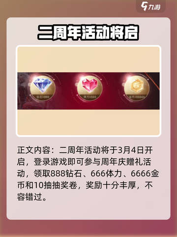 以闪亮之名二周年是什么时候更新介绍截图2